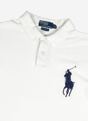 Vintage Polo Ralph Lauren Big Pony Poloshirt weiß