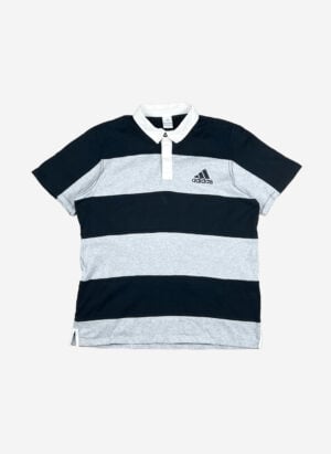 Adidas Rugby Poloshirt schwarz-grau