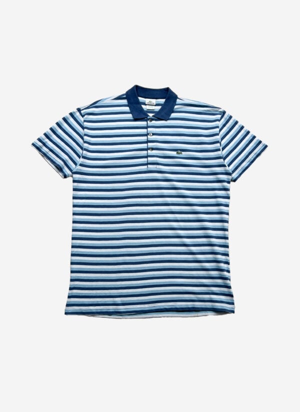Lacoste Poloshirt blau gestreift