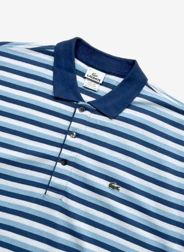 Lacoste Poloshirt blau gestreift