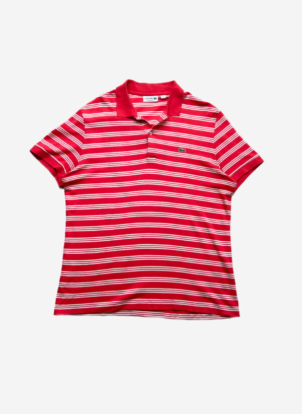Lacoste Poloshirt rot gestreift