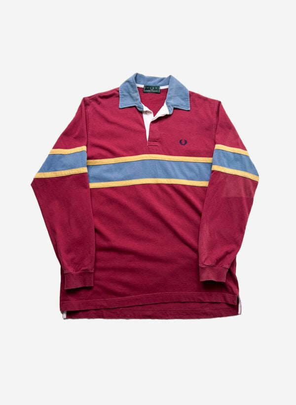 Vintage Fred Perry Rugby Shirt rot