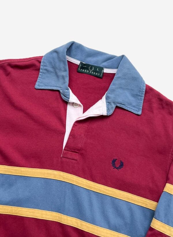 Vintage Fred Perry Rugby Shirt rot