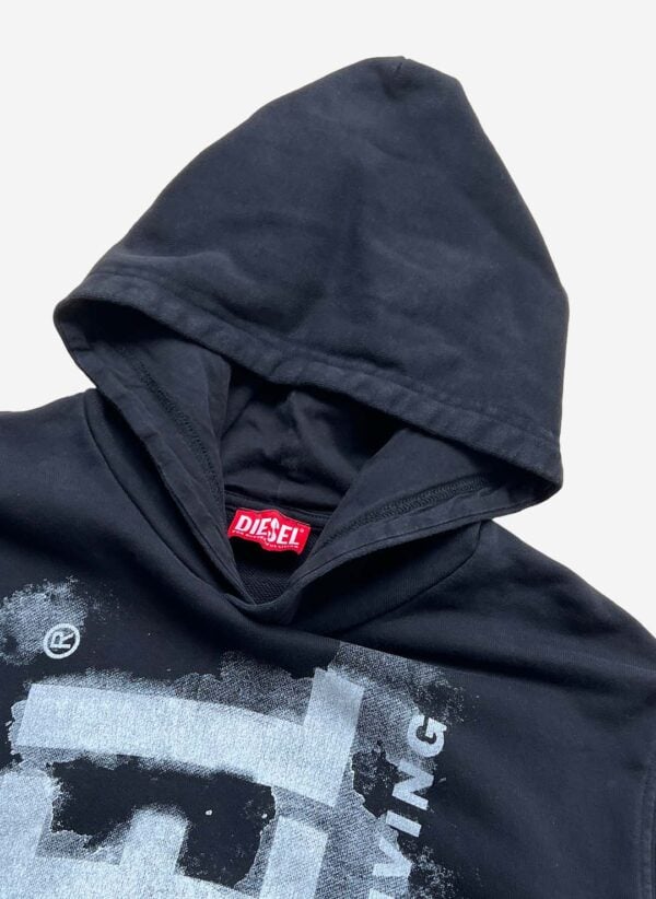 Diesel Printed Hoodie schwarz