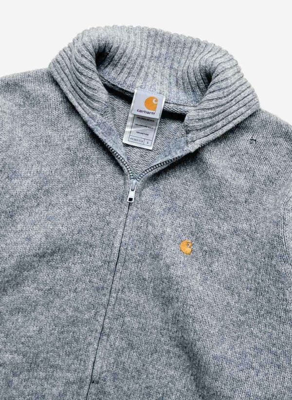 Carhartt Woll Strickjacke grau