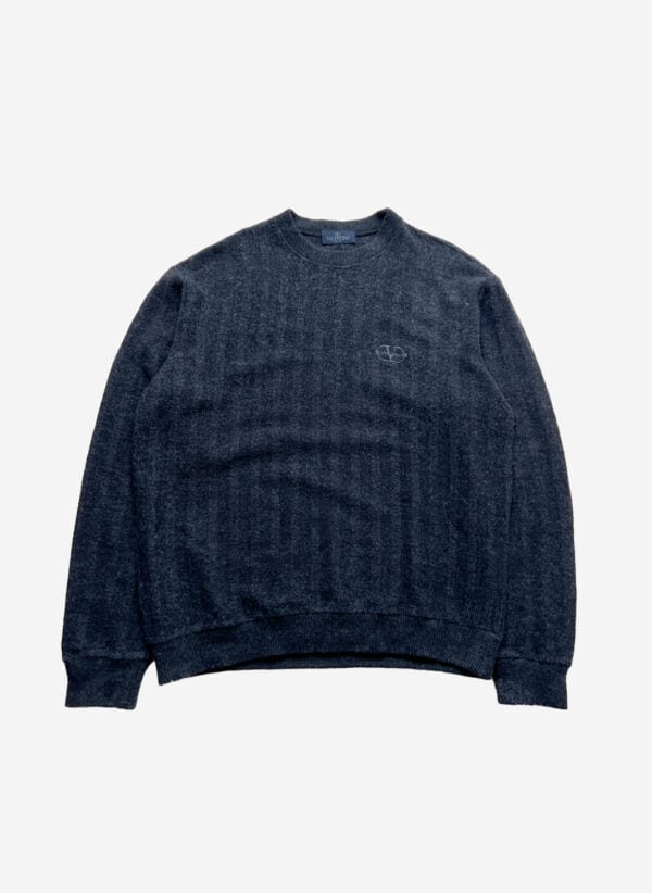 Vintage Valentino Strickpullover grau