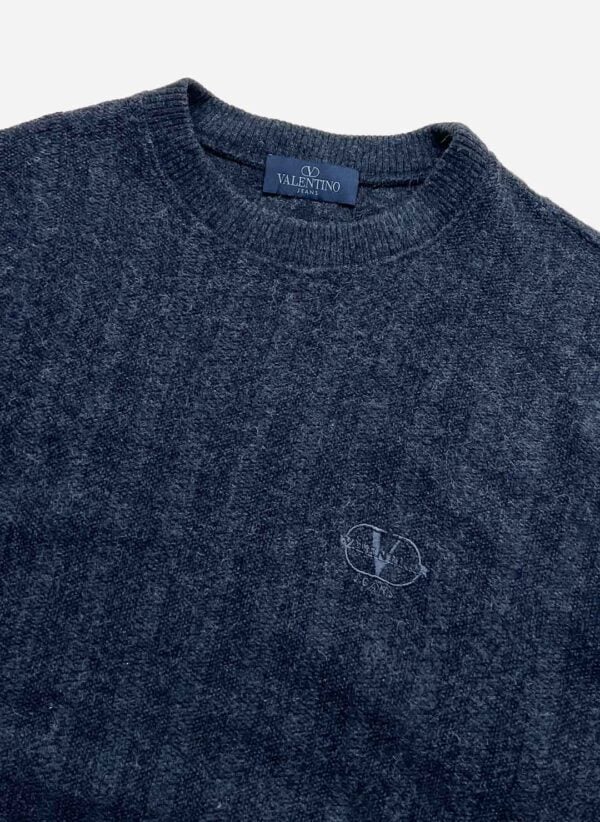 Vintage Valentino Strickpullover grau