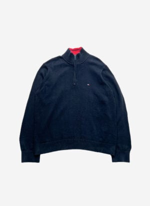 Tommy Hilfiger Strick Half-Zip schwarz