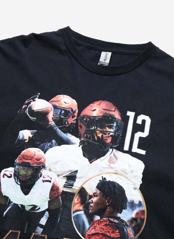 Football Graphic T-Shirt schwarz
