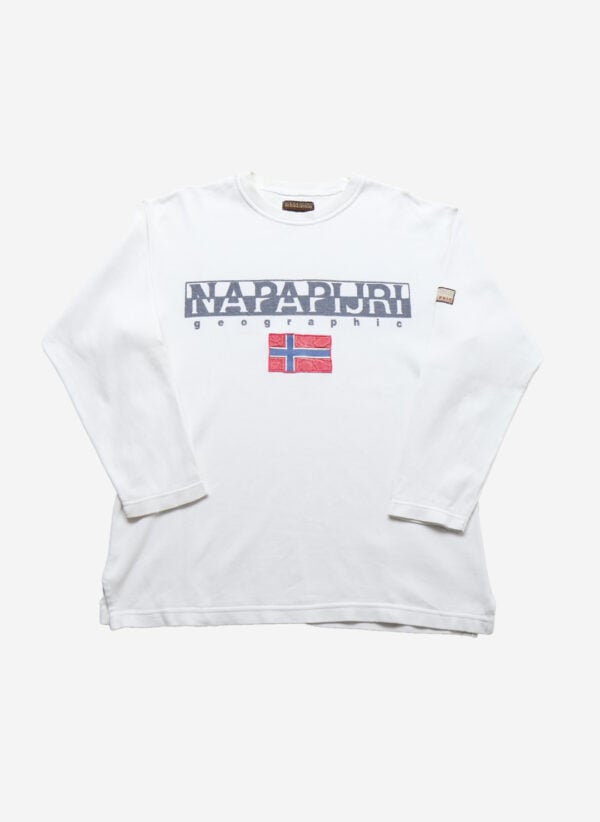Vintage Napapijri Longsleeve weiß
