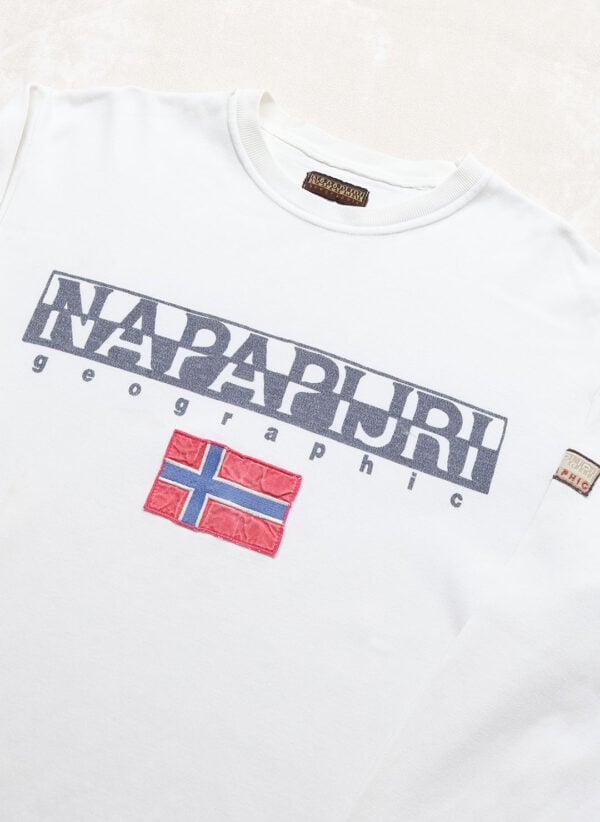 Vintage Napapijri Longsleeve weiß