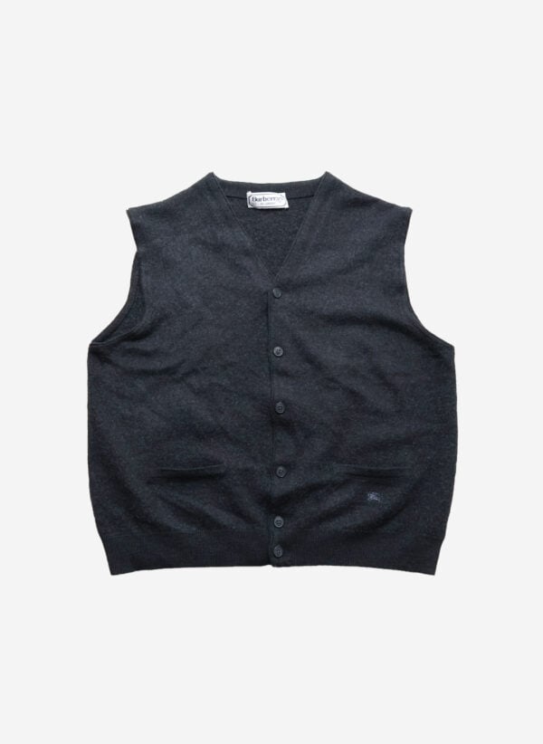 Vintage 90s Burberry's Strickweste schwarz