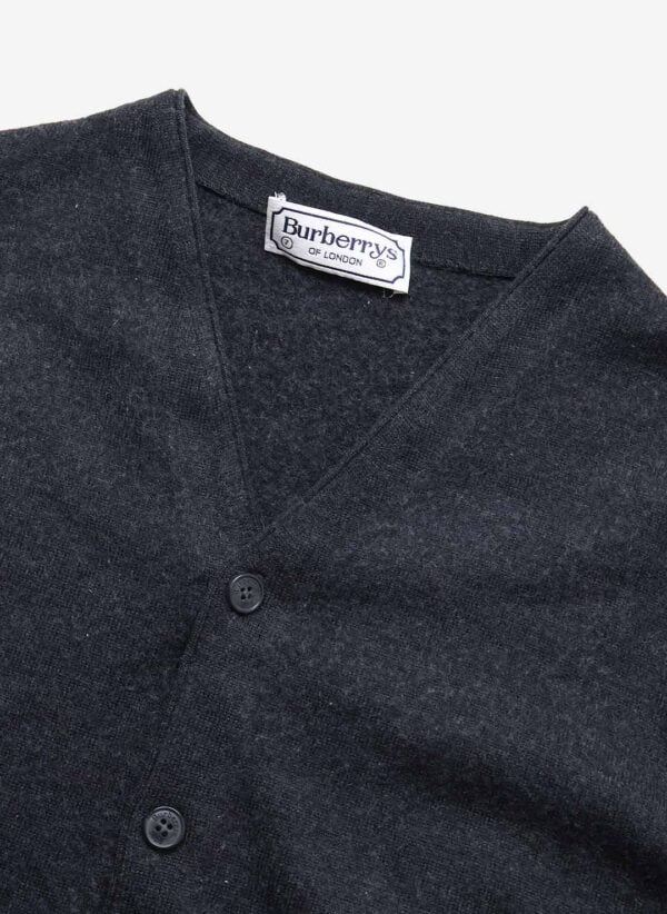 Vintage 90s Burberry's Strickweste schwarz
