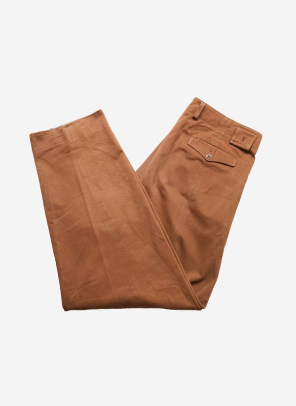 Vintage 80s Yves Saint Laurent Chinohose braun