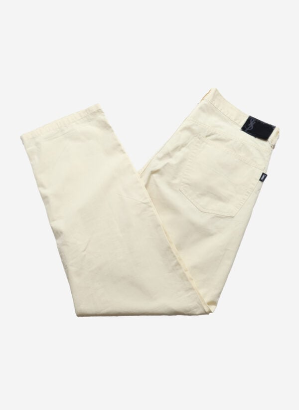 Vintage 90s Yves Saint Laurent Hose butteryellow