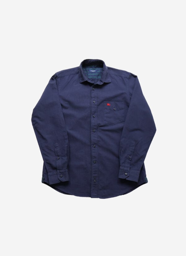 Burberry Baumwollhemd navy
