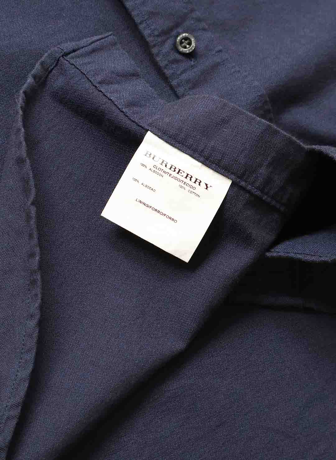Burberry Baumwollhemd navy – Bild 4