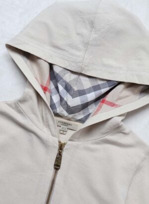 Burberry Damen Zip-Hoodie beige