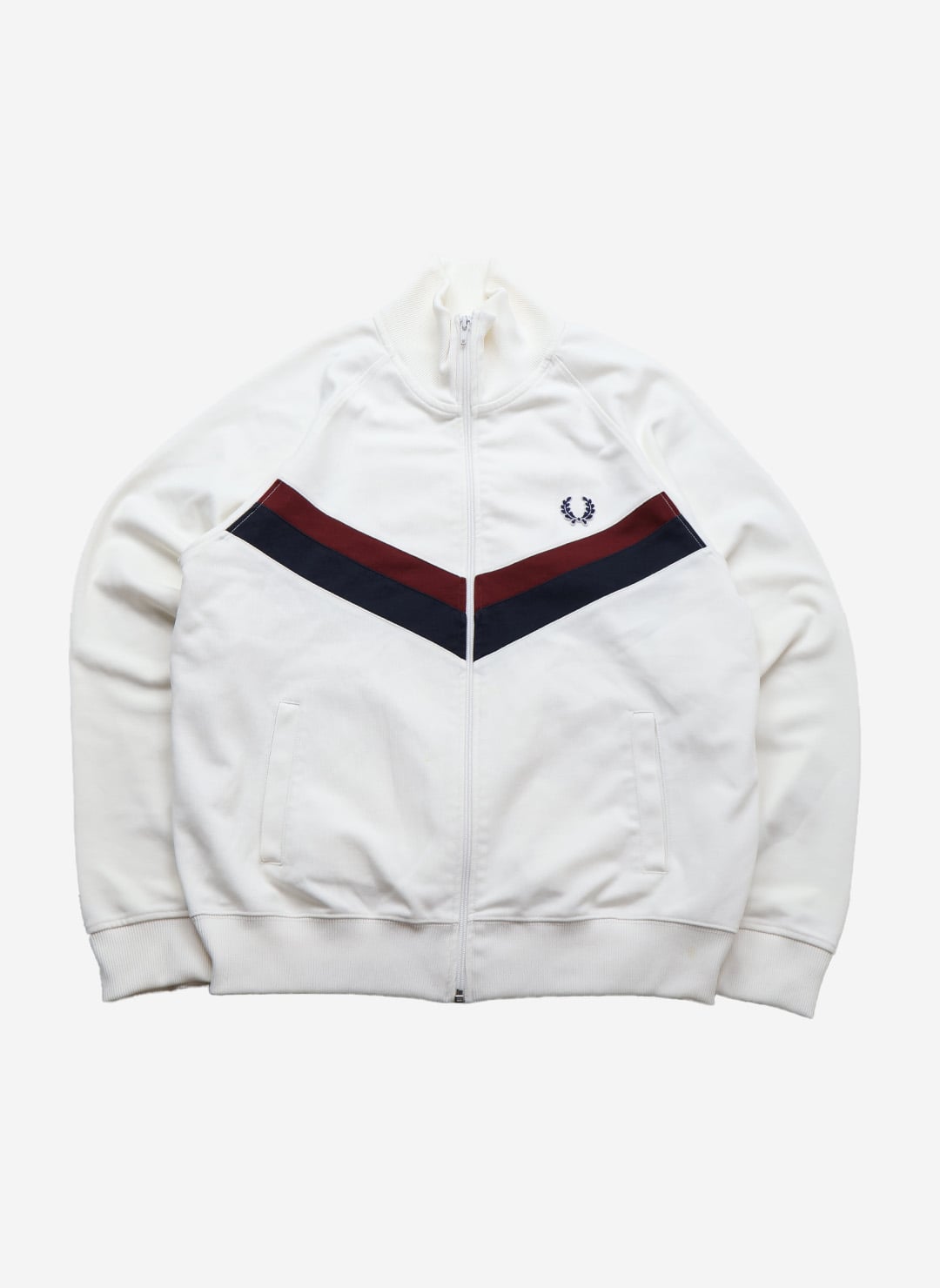 Fred Perry Retro Trainingsjacke weiß