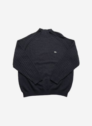 Vintage Lacoste Strickpullover schwarz