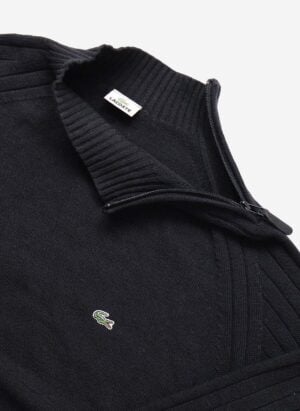 Vintage Lacoste Strickpullover schwarz