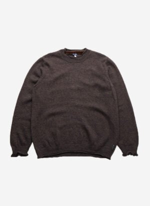 Vintage Armani Jeans Rollneck Strickpullover braun