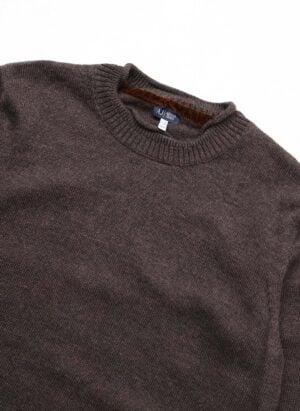 Vintage Armani Jeans Rollneck Strickpullover braun