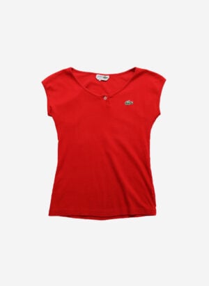 Vintage 80s Chemise Lacoste Damen Top