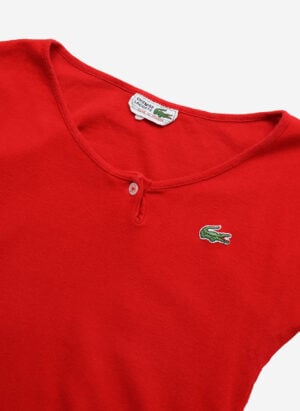 Vintage 80s Chemise Lacoste Damen Top