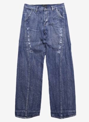 Vintage Y2K De Blasio Buckle-Back Jeans distressed