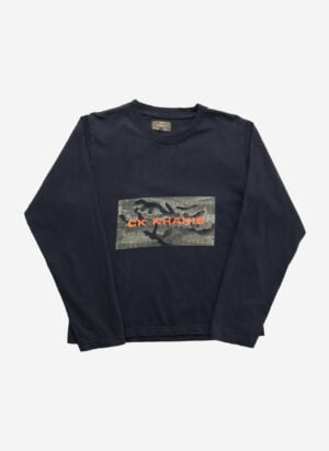 Vintage Y2K Calvin Klein Longsleeve cropped schwarz