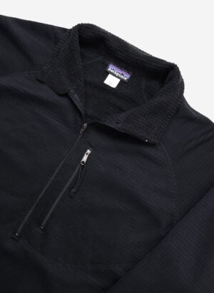 Vintage Patagonia Polartec Fleece Pullover schwarz