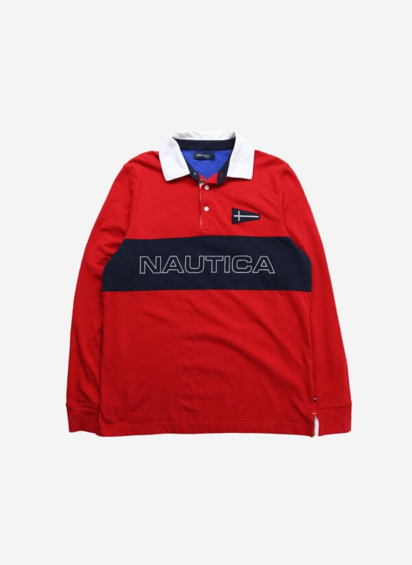 Nautica Rugbyshirt rot