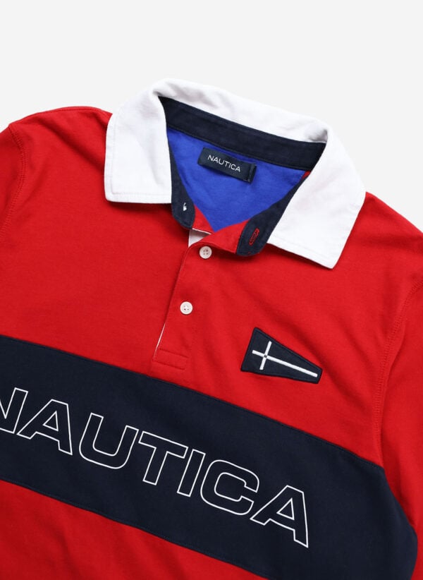 Nautica Rugbyshirt rot