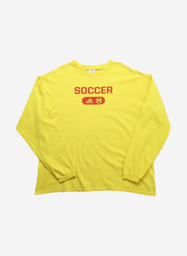 Vintage Adidas Soccer Longsleeve gelb