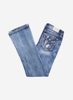 Miss Me Y2K Damen Bootcut Jeans washed