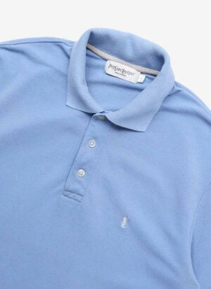 Vintage Yves Saint Laurent Poloshirt hellblau