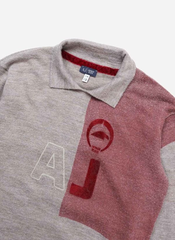 Vintage Armani Jeans Two-Tone Strickpullover