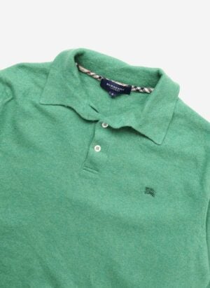 Vintage Burberry Wollpullover grün