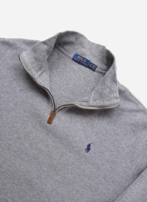 Polo Ralph Lauren Quarter-Zip Sweater grau