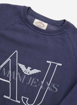 Vintage 90s Armani Jeans Sweater navy