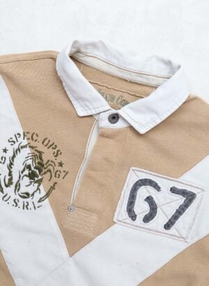 Vintage Polo Jeans Ralph Lauren Rugby Shirt beige