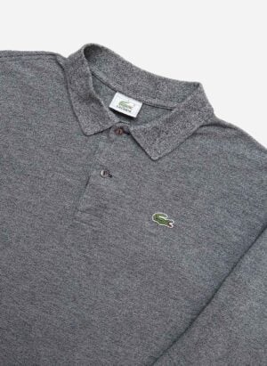 Vintage 90s Lacoste Longsleeve Poloshirt grau