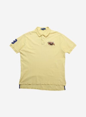 Vintage Polo Ralph Lauren Big Logo Poloshirt gelb