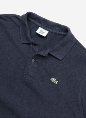 Vintage 90s Lacoste Poloshirt dunkelgrau