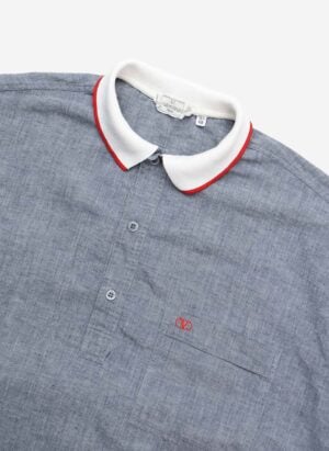 Vintage 70s/80s Valentino Poloshirt grau