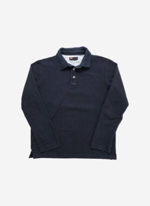 Diesel Y2K Longsleeve Poloshirt schwarz