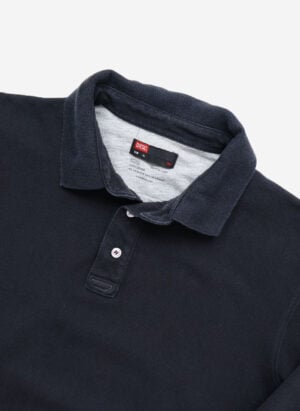 Diesel Y2K Longsleeve Poloshirt schwarz