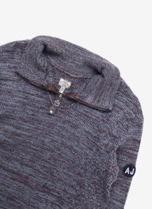 Vintage 90s Armani Jeans Turtleneck Quarterzip Pullover