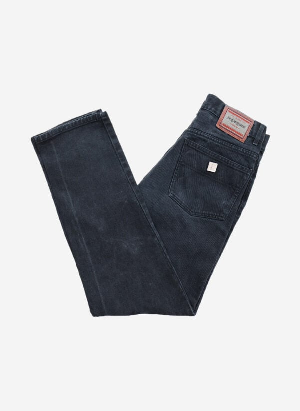Vintage 90s Yves Saint Laurent Jeans schwarz